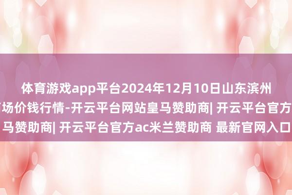 体育游戏app平台2024年12月10日山东滨州(六街）鲁北蔬菜批发商场价钱行情-开云平台网站皇马赞助商| 开云平台官方ac米兰赞助商 最新官网入口